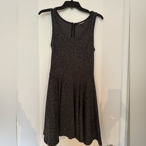 Express mini dress with zipper back detail